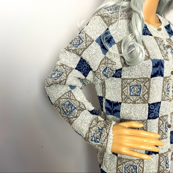 Portraits by Northern Isles Embroidered Cardigan - M (Fits Like L) - Picture 3 of 13